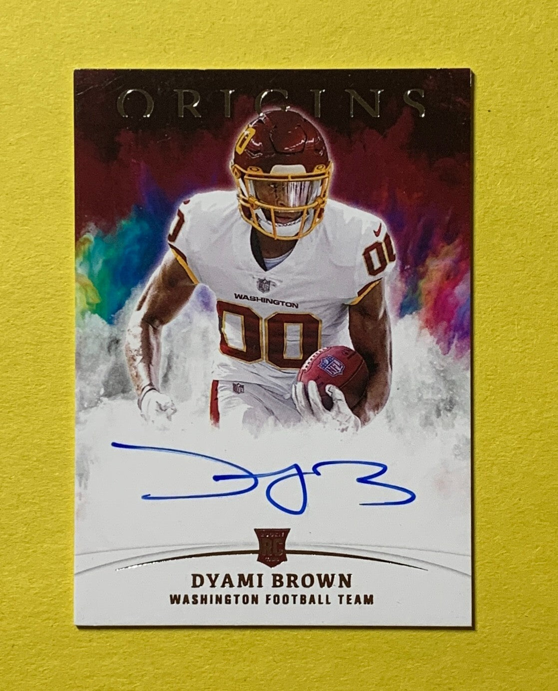 2021 PANINI ORIGINS DYAMI BROWN ROOKIE AUTO #RA-DB WASHINGTON