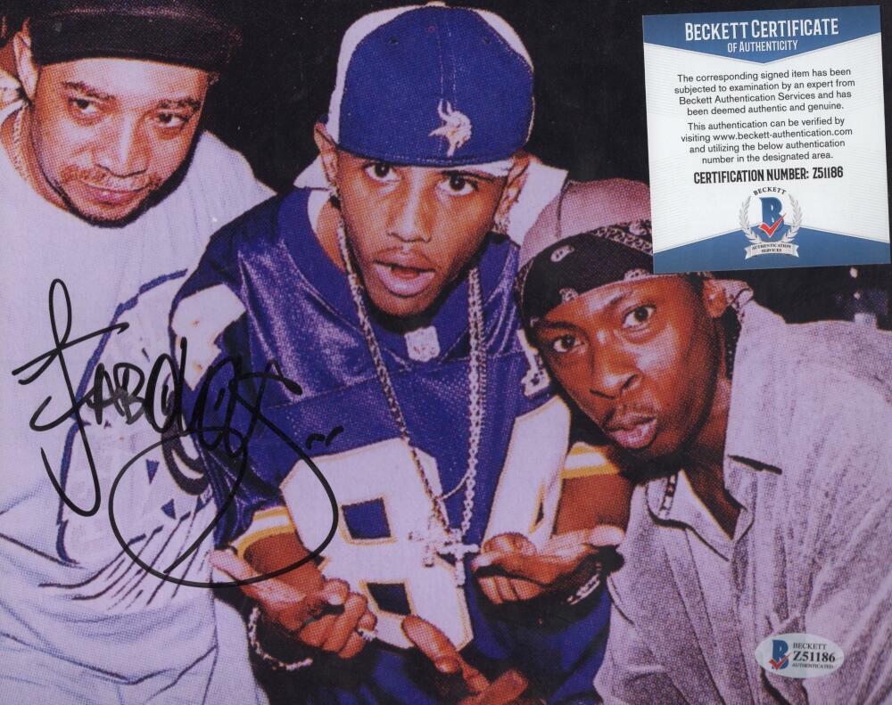 FABOLOUS  RAPPER SIGNED AUTOGRAPHED 8X10 PHOTO BAS Z51186
