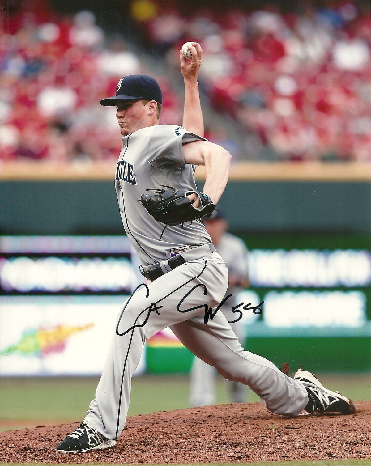 CARTER CAPPS SEATTLE MARINERS SIGNED AUTOGRAPHED 8x10 PHOTO W/COA ON MOUND