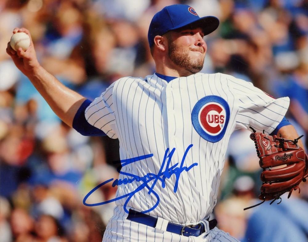 TOMMY HUNTER CHICAGO CUBS SIGNED  8X10 PHOTO W/ COA