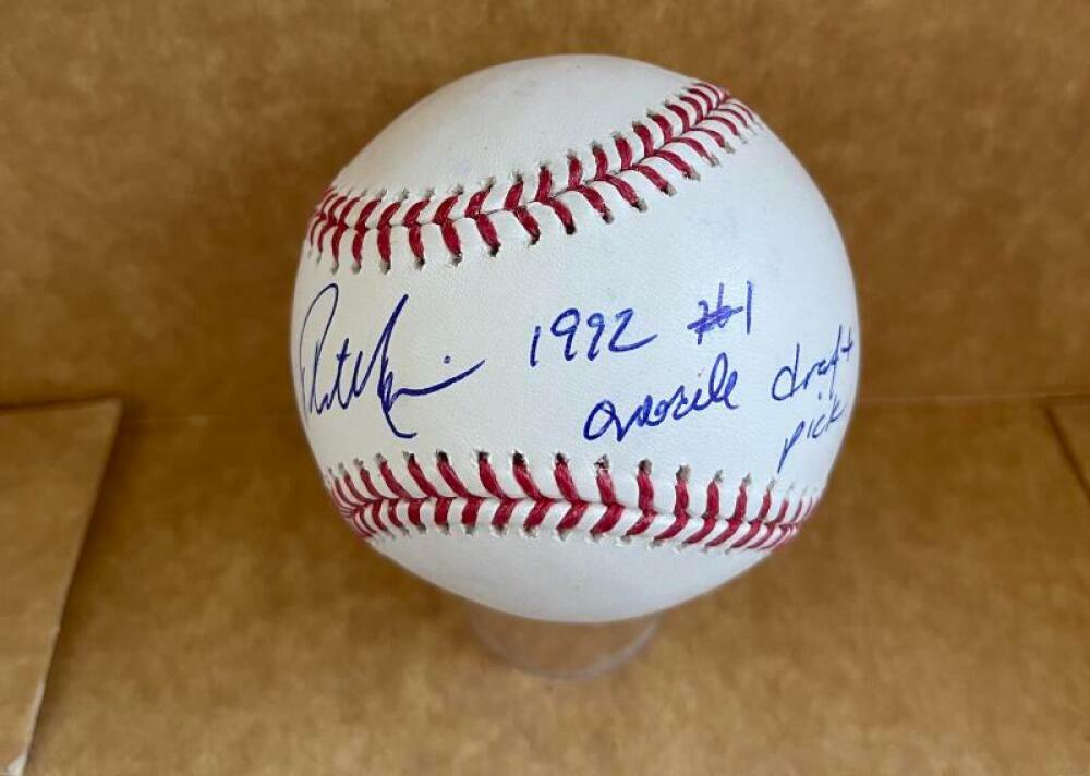 PHIL NEVIN 1992 @1 DRAFT PICK SIGNED AUTO M.L. BASEBALL BECKETT Z51536