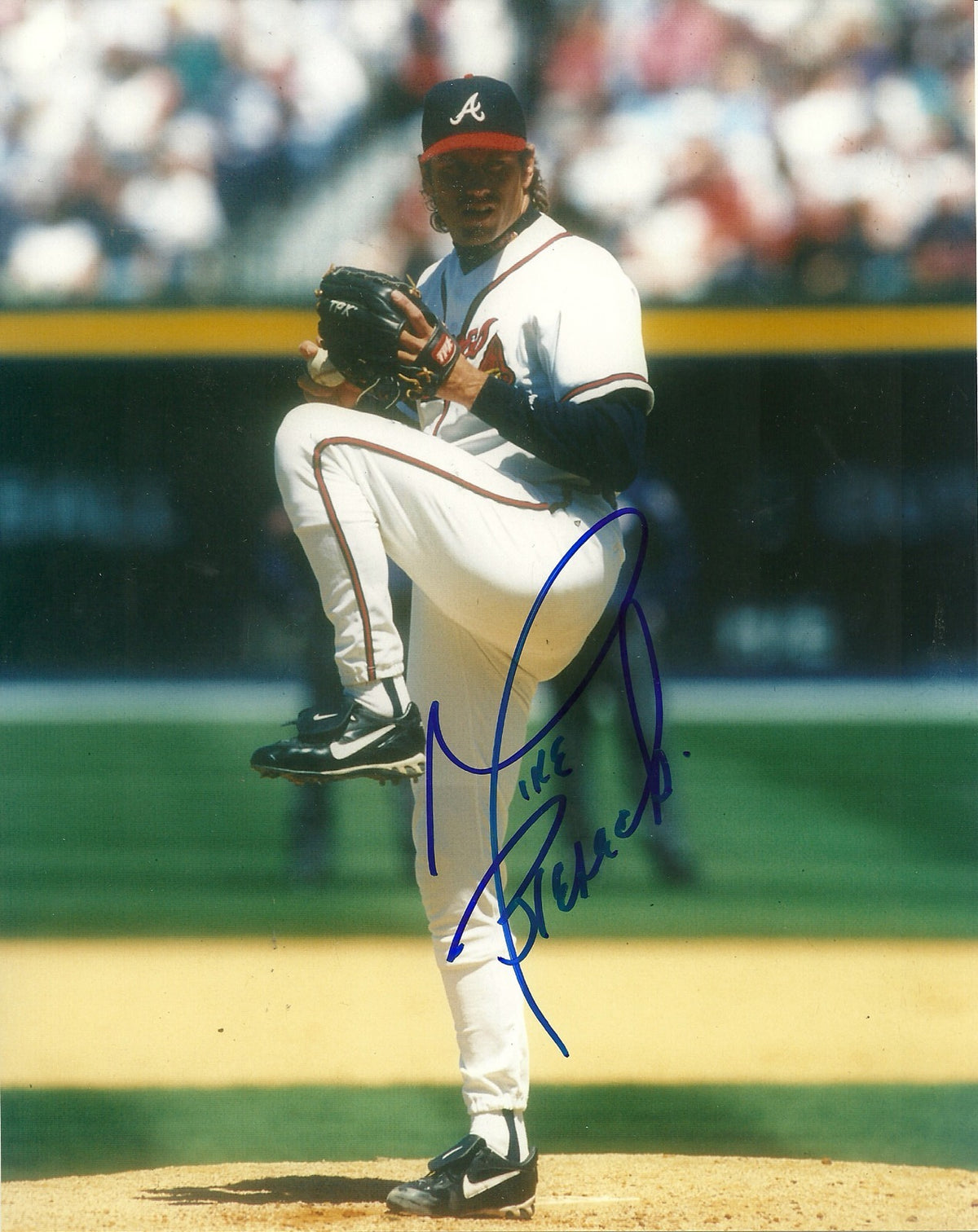 MIKE BIELECKI ATLANTA BRAVES SIGNED AUTOGRAPHED 8x10 PHOTO W/COA