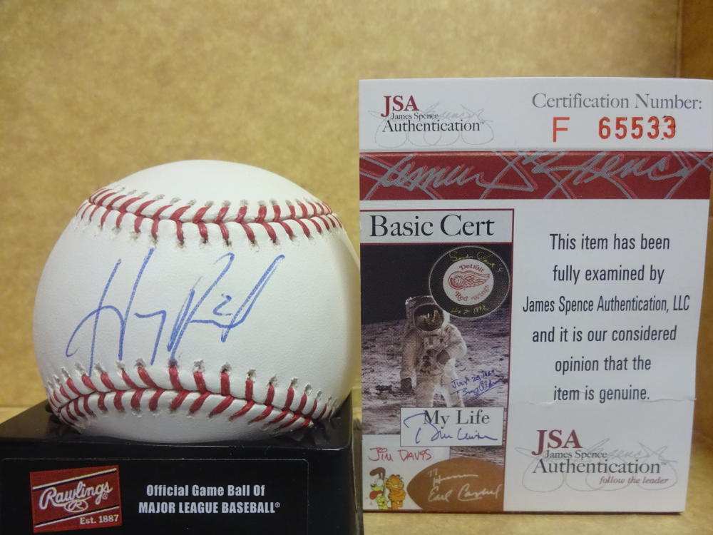  HANLEY RAMIREZ BOSTON RED SOX SIGNED M.L. BASEBALL JSA F65533
