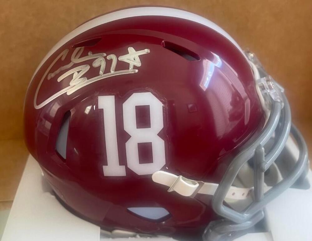 CORNELIUS BENNETT ALABAMA SIGNED AUTOGRAPHED MINI HELMET JSA