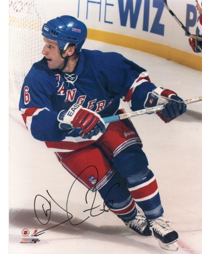 DARIUS KASPARAITIS NEW YORK RANGERS SIGNED AUTOGRAPHED 8X10 W/COA