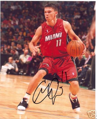 CHRIS QUINN MIAMI HEAT SIGNED 8X10 PHOTO W/COA