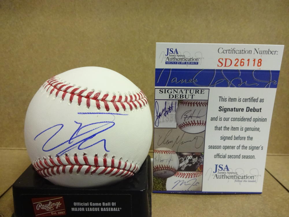 JOSE DELEON LOS ANGELES DODGERS SIGNED M.L. BASEBALL JSA SD26118