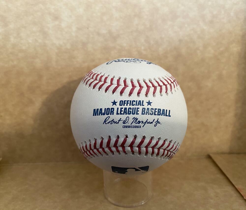 JT CHARGOIS TWINS/DODGERS SIGNED AUTOGRAPHED M.L. BASEBALL W/ COA