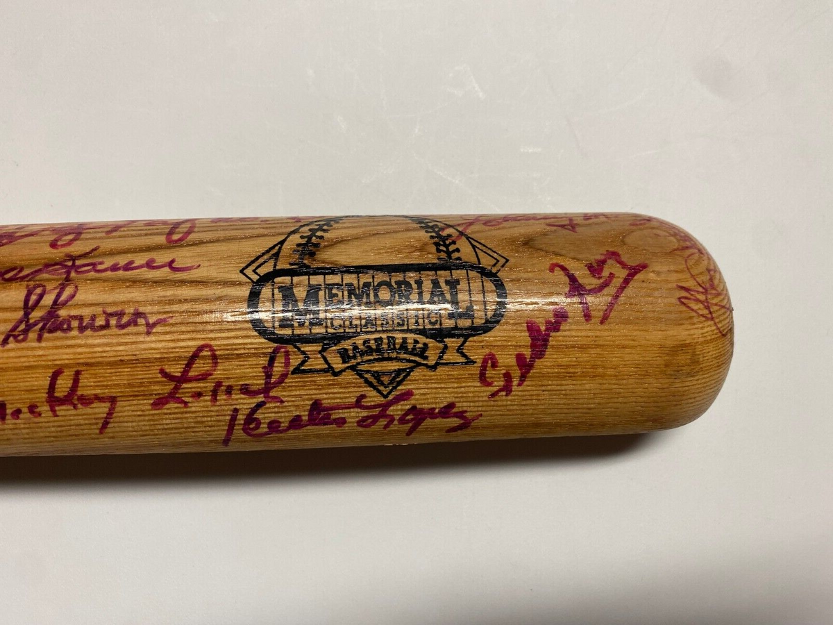 MLB GREATS MULTI SIGNED AUTOGRAPH LV SLUGGER MEMORIAL CLASSICS SPLIT BAT COA *