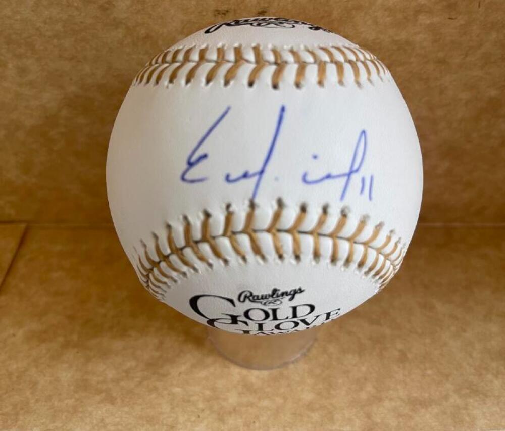 ENDER INCIARTE BRAVES SIGNED AUTO GOLD GLOVE BASEBALL BECKETT AUTHENTICATION