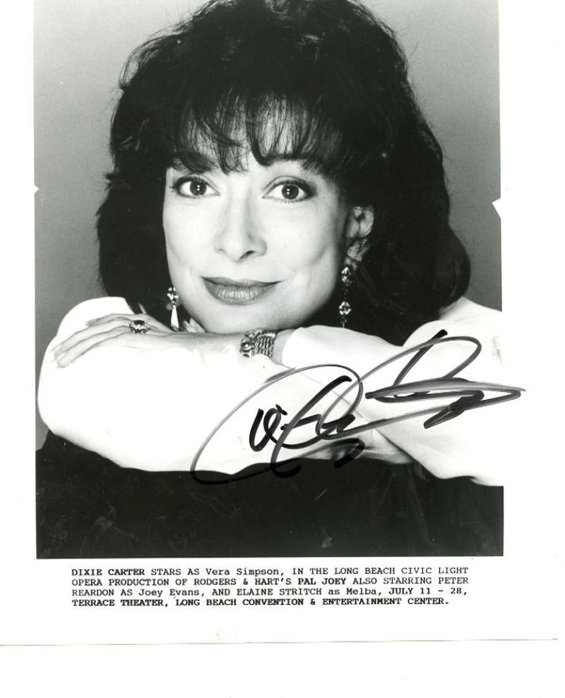 DIXIE CARTER STAGE ACTRESS DECEASED 2010 SIGNED AUTOGRAPHED 8X10 PHOTO W/ COA