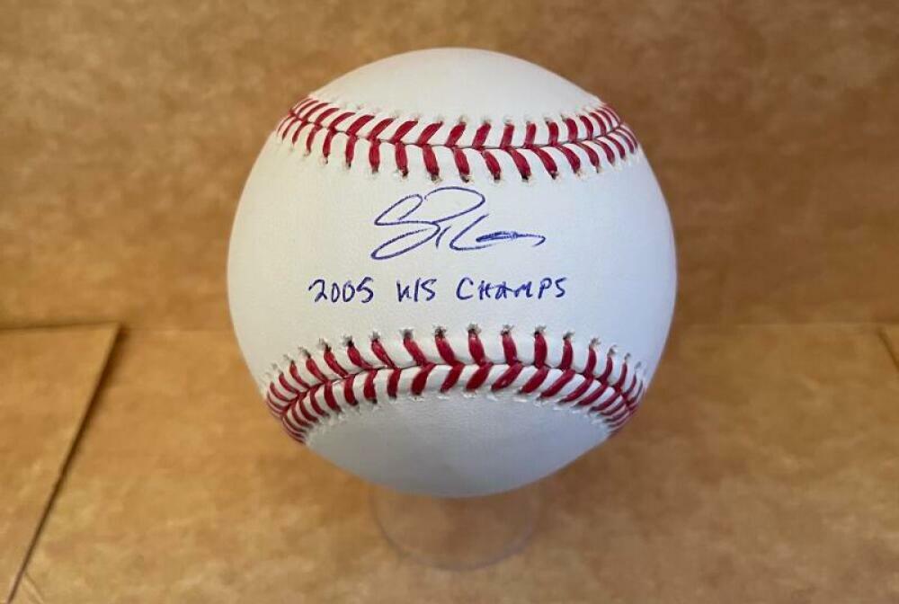 SCOTT PODSEDNIK 2005 WS CHAMPS WHITE SOX SIGNED M.L. BASEBALL BAS BA29457