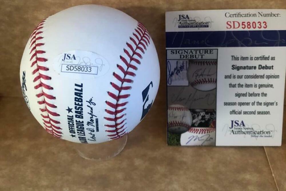 ELOY JIMENEZ CHICAGO WHITE SOX SIGNED AUTOGRAPHED M.L. BASEBALL JSA SD58033