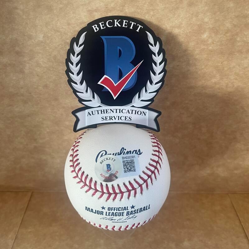 PHIL NIEKRO NO-HITTER 8-5-73 SIGNED AUTO M.L. BASEBALLBECKETT AUTHENTICATED