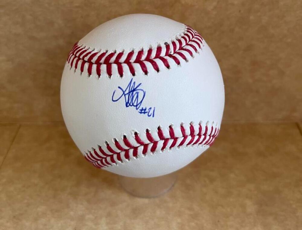 ALEXIS AZUAJE PHILLIES SIGNED AUTOGRAPHED M.L. BASEBALL W/ COA