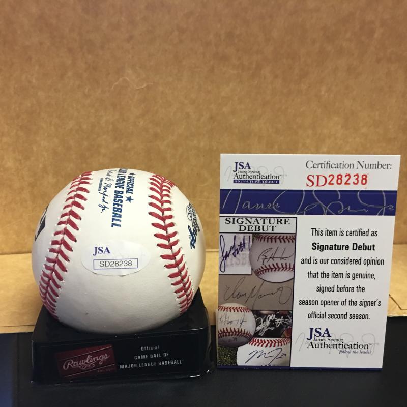 BRAXTON GARRETT MIAMI MARLINS 1ST ROUND PICK M.L. BASEBALL JSA SD28238