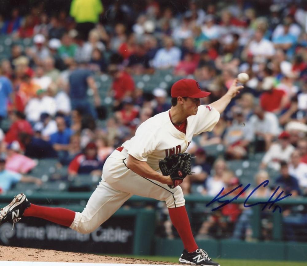 KYLE  CROCKETT   CLEVELAND INDIANS    SIGNED AUTOGRAPHED 8X10  PHOTO W/COA  