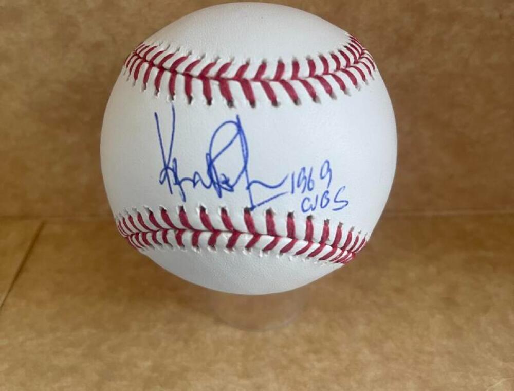 KEN RUDOLPH 1969 CUBS SIGNED AUTOGRAPHED M.L. BASEBALL BECKETT AUTHENTICATED