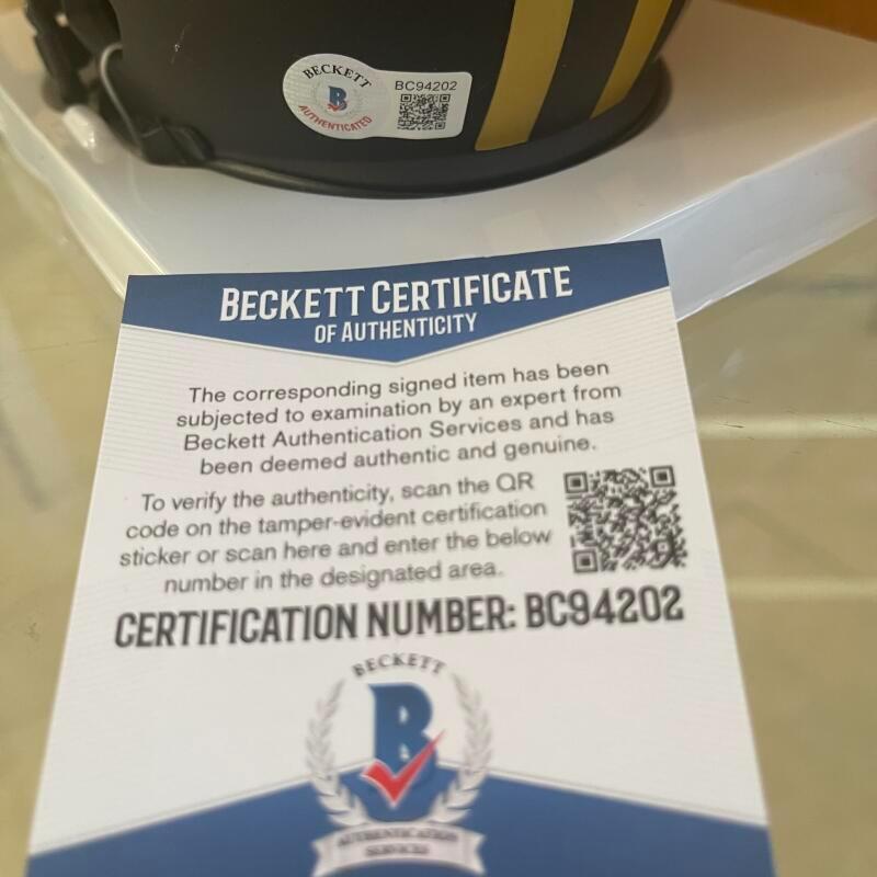 TRE' QUAN SMITH NEW ORLEANS SAINTS SIGNED ECLIPSE MINI HELMET BECKETT