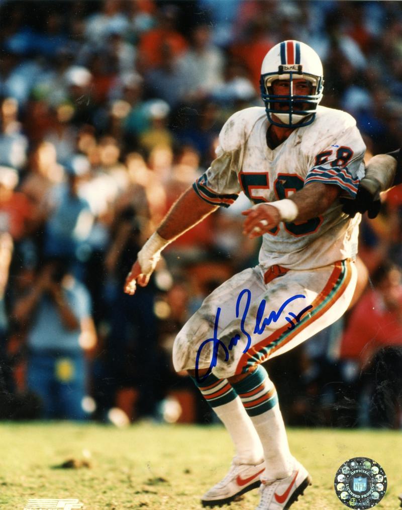 KIM BOKAMPER   MIAMI DOLPHINS SIGNED 8X10 PHOTO W/COA 
