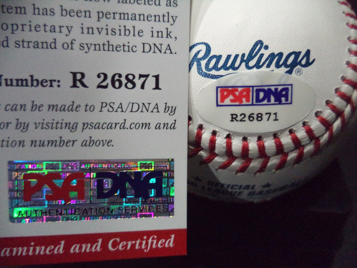 NICK WILLIAMS PHILLIES SIGNED ROMLB BASEBALL PSA/DNA COA "ROOKIE GRAPH" #R26871