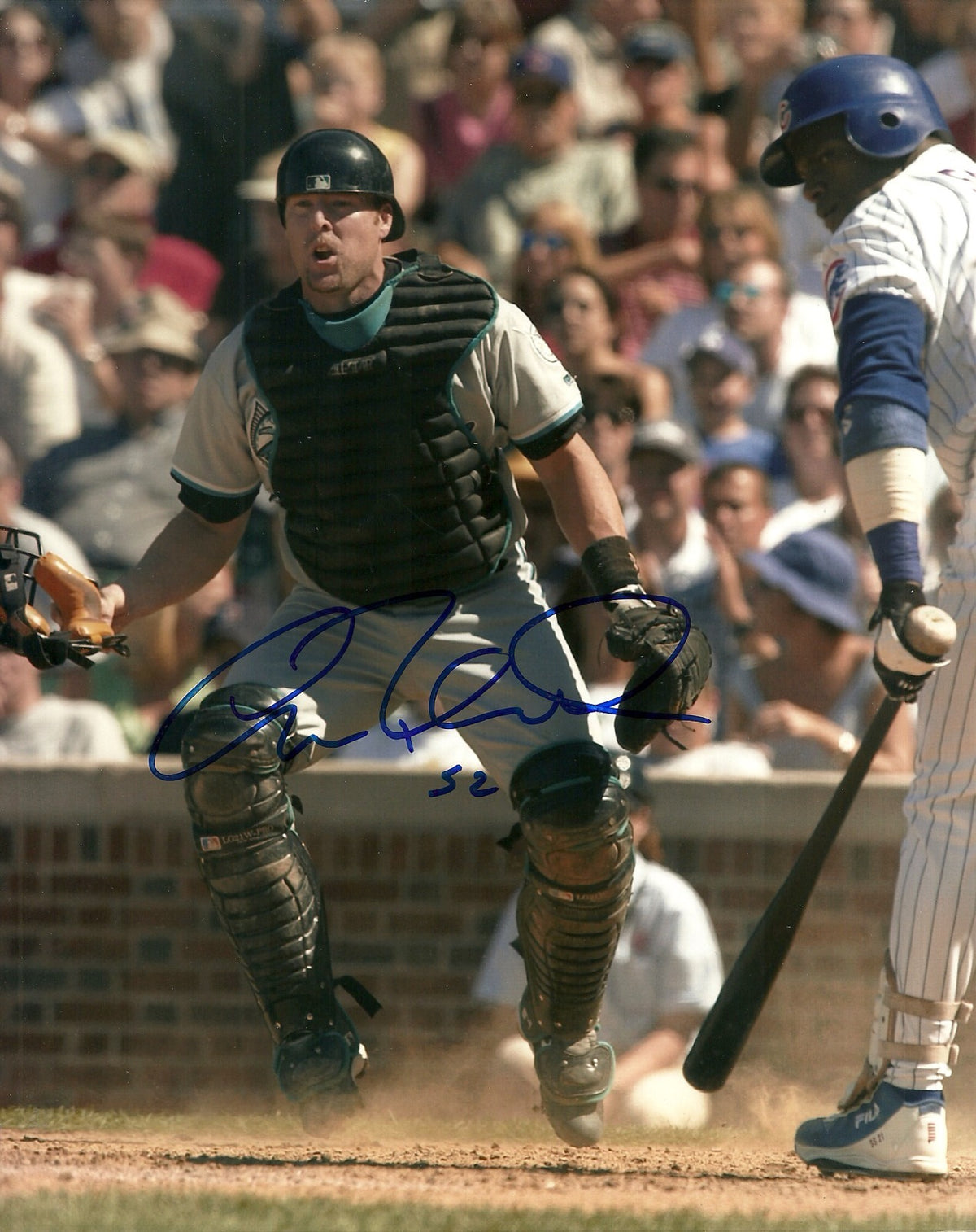 MIKE REDMOND MIAMI MARLINS SIGNED AUTOGRAPHED 8x10 PHOTO W/COA ACTION