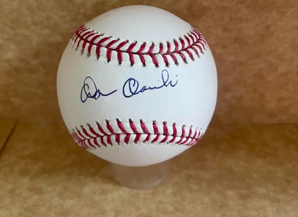 DAN OSINSKI MILWAUKEE BRAVES  SIGNED AUTOGRAPHED M.L. BASEBALL BECKETT AUTH