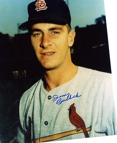 JERRY  BUCHEK     ST LOUIS CARDINALS  SIGNED 8X10 PHOTO