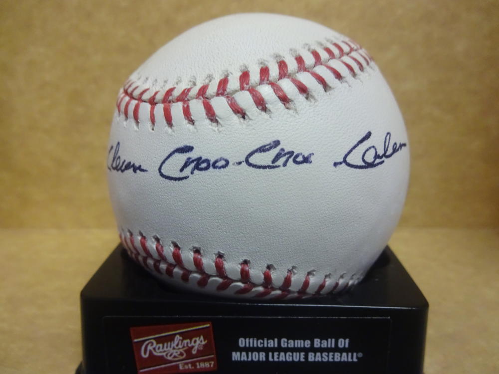 CHOO CHOO COLEMAN DECEASED NEW YORK METS SIGNED M.L. BASEBALL W/COA