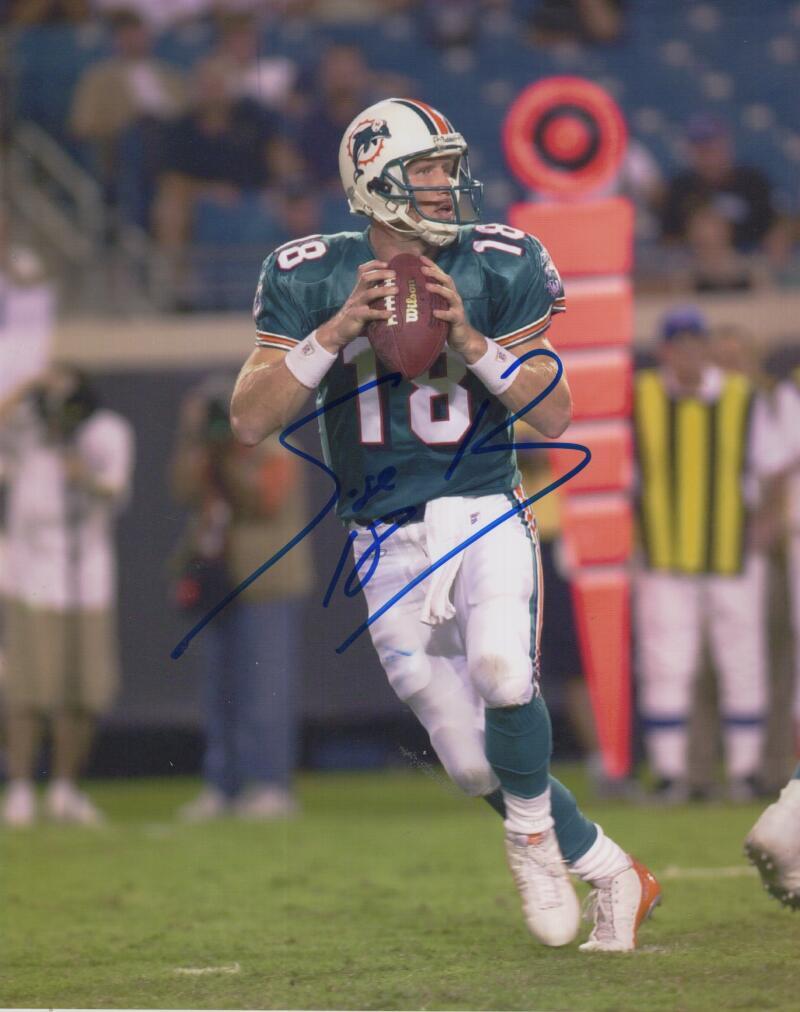 SAGE ROSENFELS MIAMI DOLPHINS SIGNED AUTOGRAPHED 8X10 PHOTO W/ COA