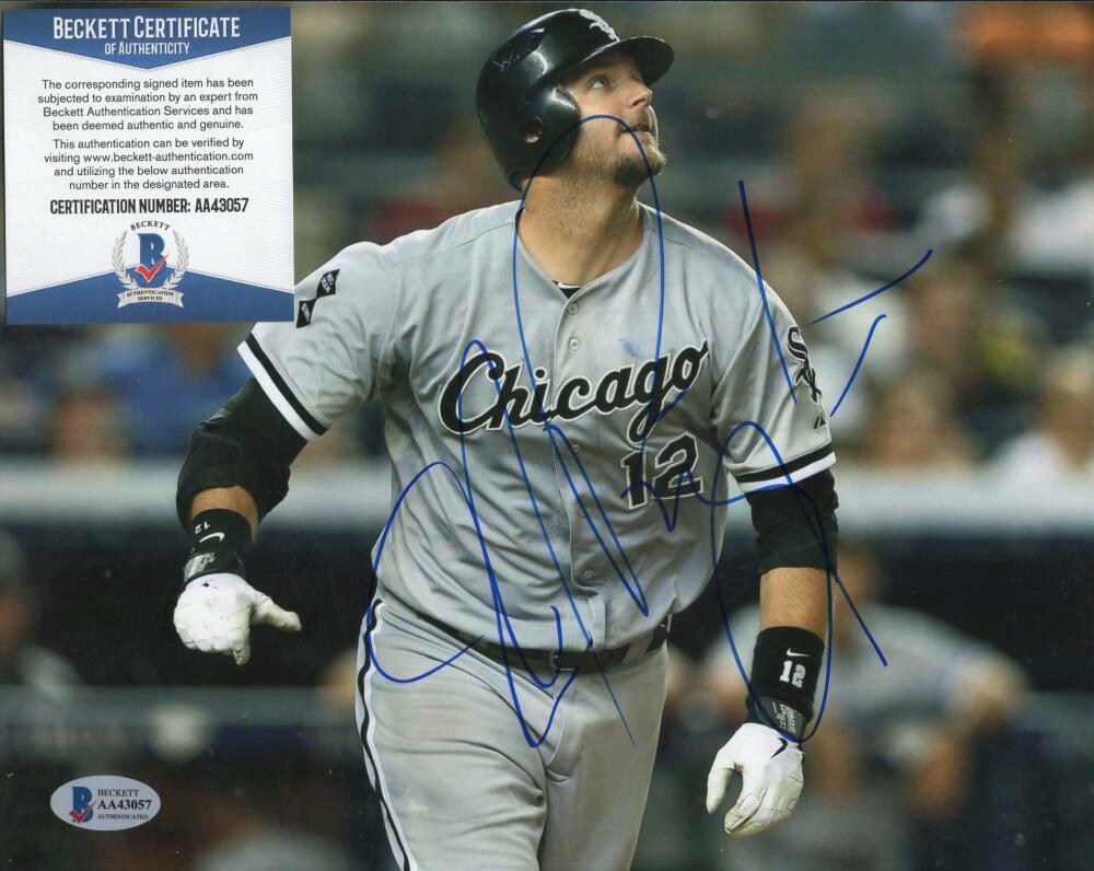A.J. PIERZYNSKI CHICAGO WHITE SOX SIGNED 8X10 PHOTO BECKETT AA43057