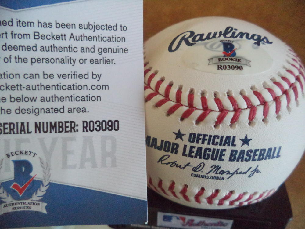 KELVIN GUTIERREZ WASH NATIONALS SIGNED ROOKIE YEAR ML BASEBALL BECKETT R03090