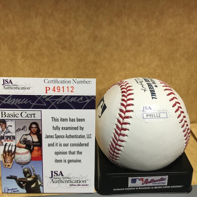 STEPHEN PISCOTTY ST. LOUIS CARDINALS M.L. SIGNED BASEBALL JSA P49112