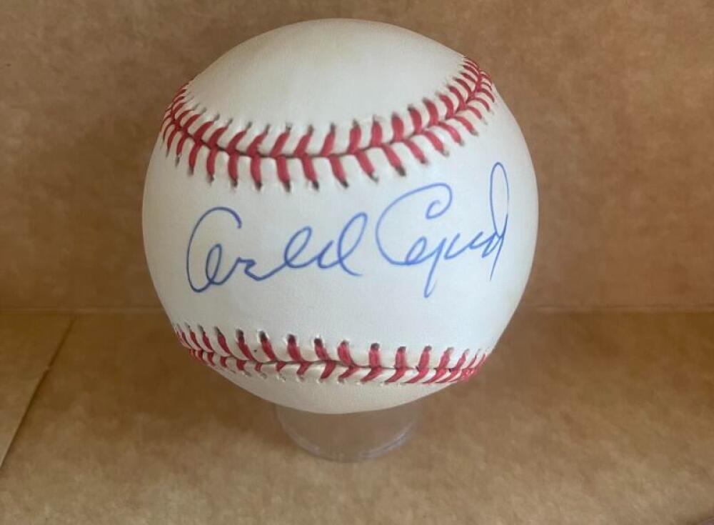 ORLANDO CEPEDA BRAVES/GIANTS SIGNED VINTAGE N.L. BASEBALL BECKETT AUTH