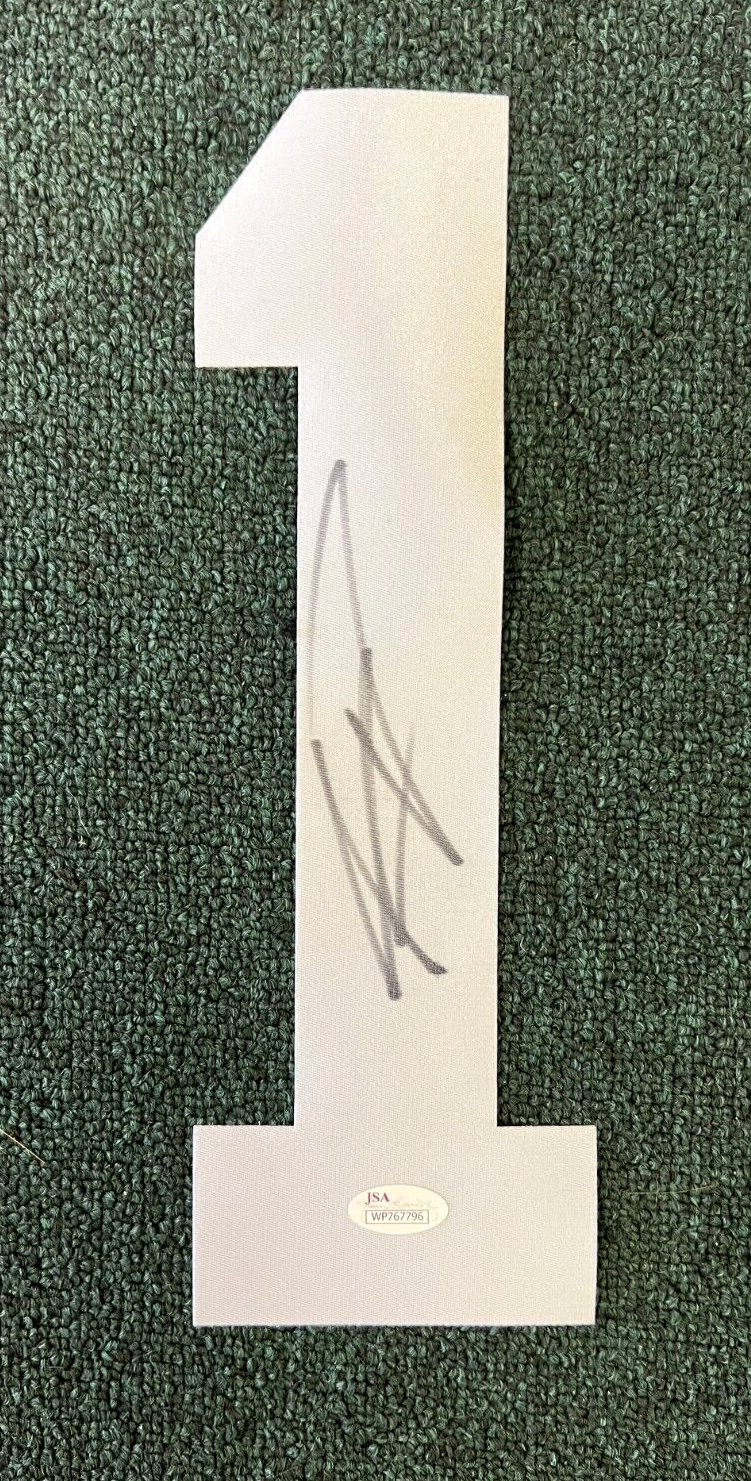 KENYAN DRAKE ALABAMA ROLL TIDE SIGNED AUTOGRAPHED #1 JERSEY NUMBER JSA AUTH