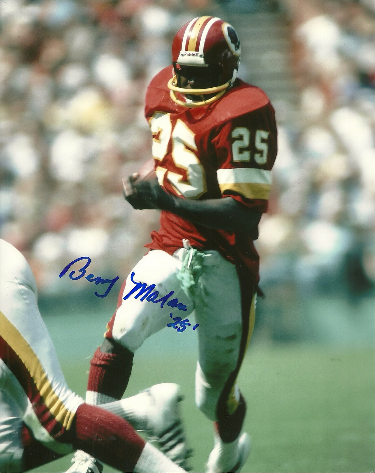 BENNY MALONE WASHINGTON REDSKINS SIGNED AUTOGRAPHED 8x10 PHOTO W/COA #25
