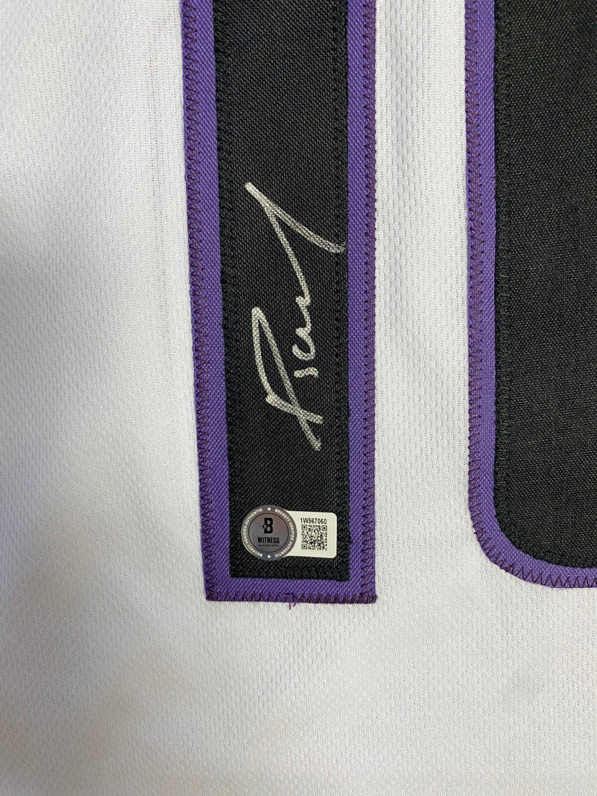 DOMANTAS SABONIS #10 SACRAMENTO KINGS SIGNED AUTO CUSTOM JERSEY SZ XL BECKETT B