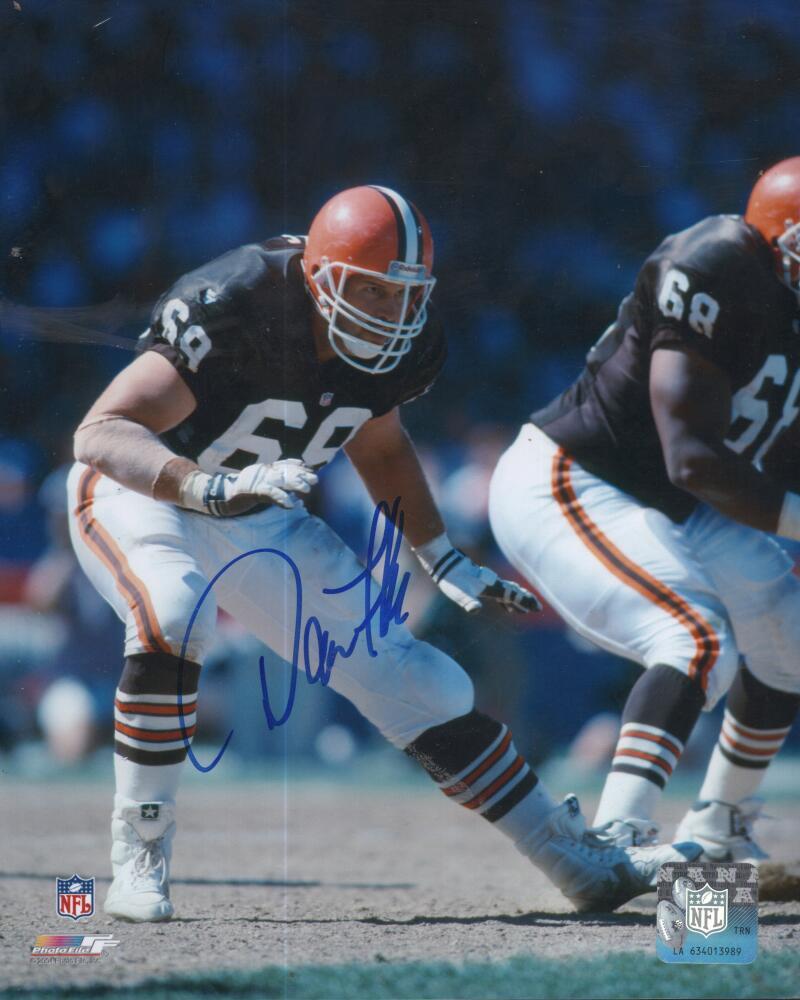 DAN FIKE BROWNS SIGNED AUTOGRAPHED  8X10 PHOTO W/COA