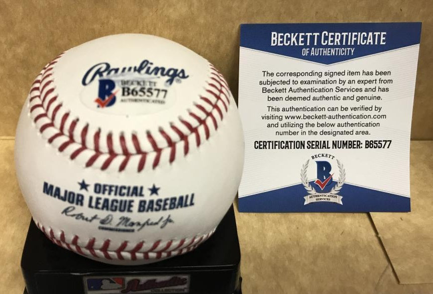 DELLIN BETANCES NEW YORK YANKEES   SIGNED M.L.  BASEBALL  BECKETT AUTHENTICATION