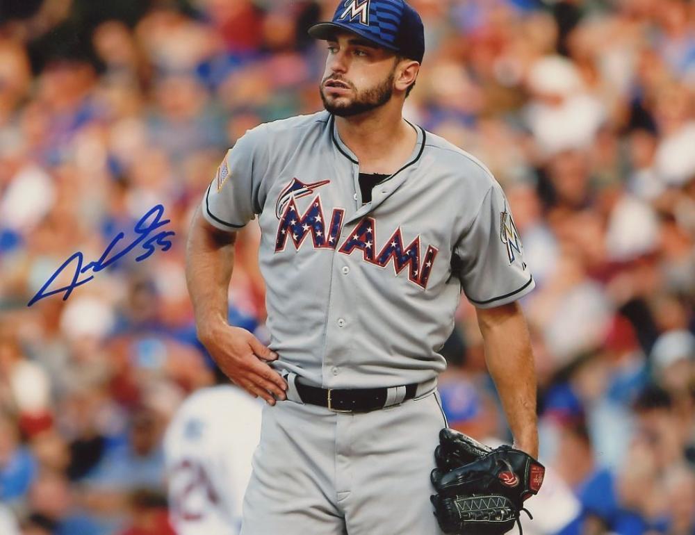 JARRED COSART #59 MIAMI MARLINS SIGNED 8X10 PHOTO W/COA