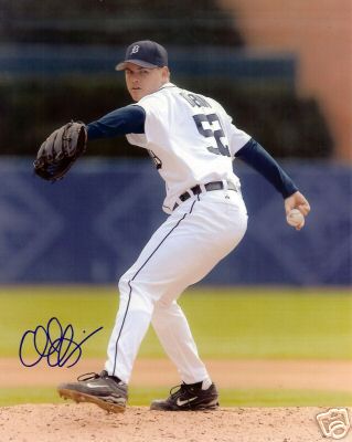 CHAD DURBIN   DETROIT TIGERS   SIGNED 8X10 PHOTO