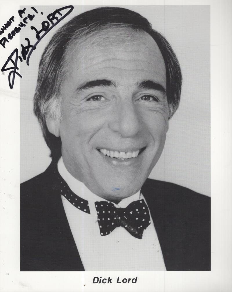 DICK LORD MUSIC  SIGNED AUTOGRAPHED 8X10 PHOTO W/ COA