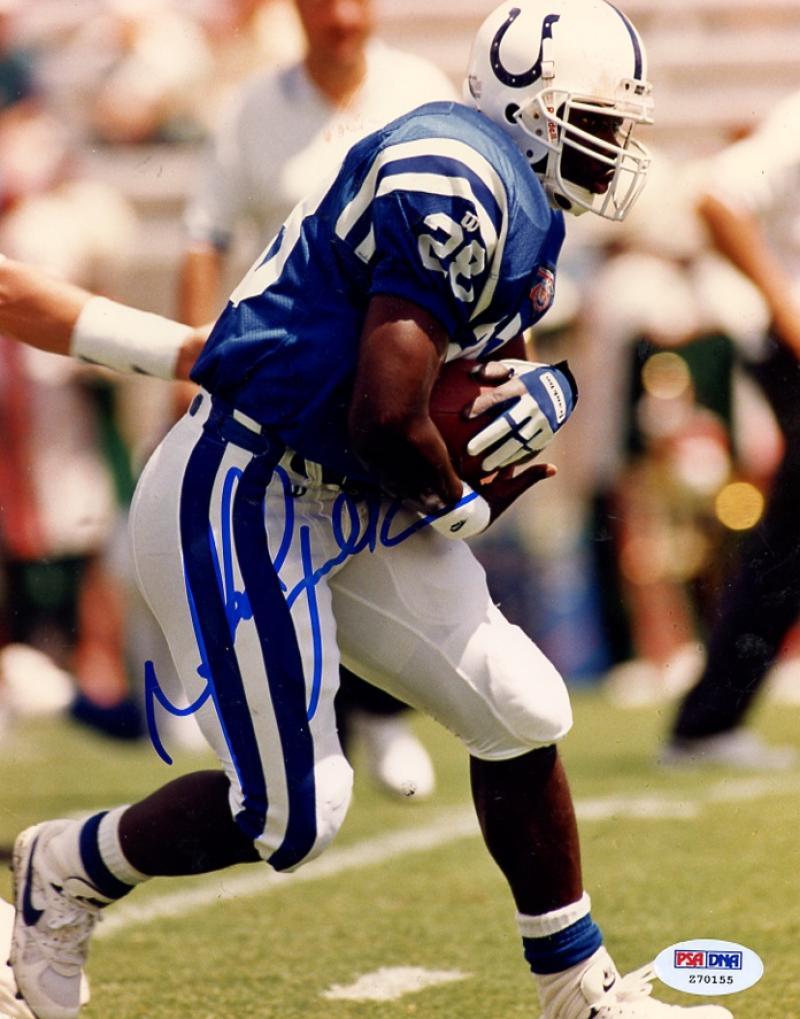 MARSHALL FAULK  INDIANAPOLIS COLTS   SIGNED  AUTOGRAPHED 8X10 PHOTO PSA/DNA Z701