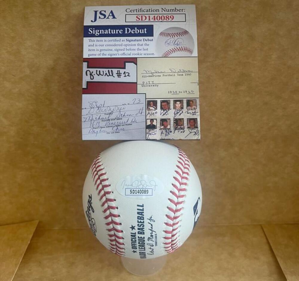 KEONI CAVACO MINNESOTA TWINS SIGN DEBUT SIGNED AUTO M.L. BASEBALL JSA SD140089