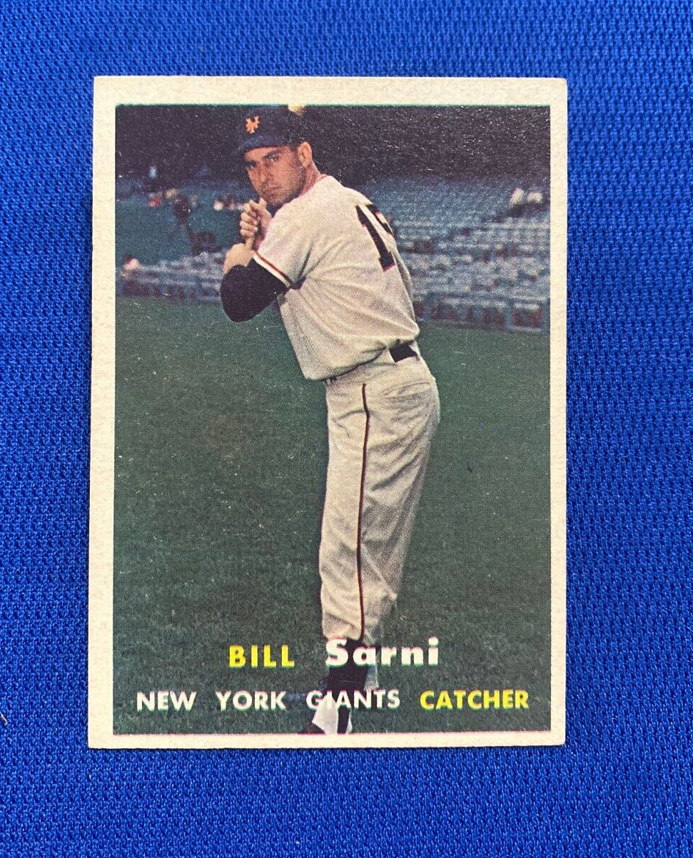 1957 TOPPS BILL SARNI NEW YORK GIANTS #86 CARD VINTAGE SET-BREAK