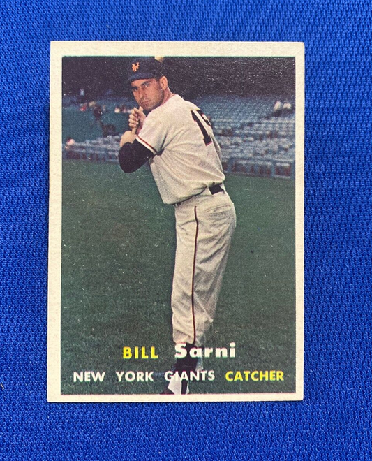 1957 TOPPS BILL SARNI NEW YORK GIANTS #86 CARD VINTAGE SET-BREAK