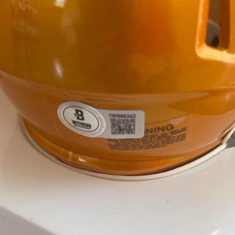 AUSTIN EKELER COMMANDERS SIGNED AUTOGRAPHED FLASH MINI HELMET
