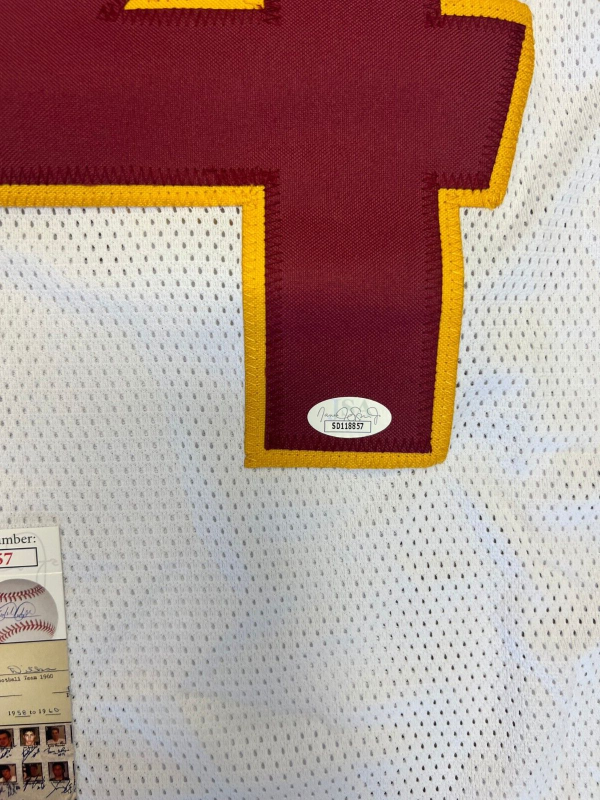 RONALD DARBY #84 WASHINGTON COMMANDERS SIGNED AUTOGRAPH CUSTOM JERSEY SZ XL JSA