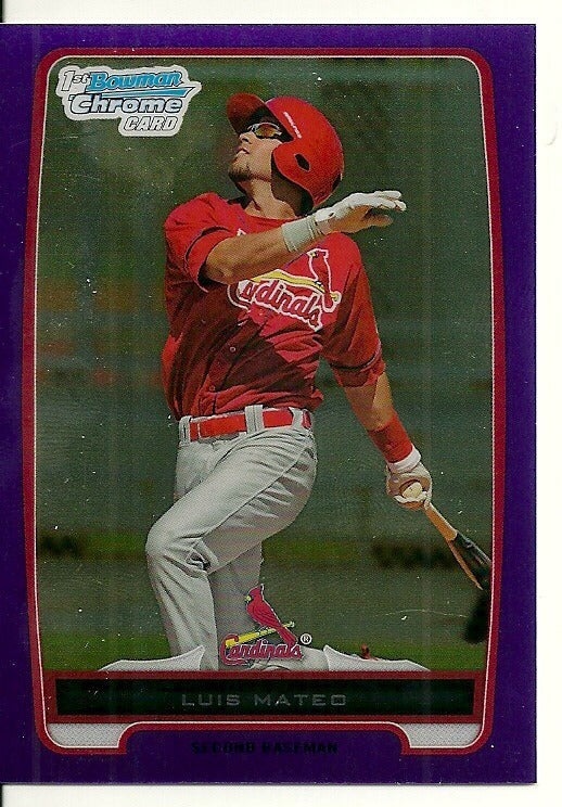 LUIS MATEO ST. LOUIS CARDINALS 2013 BOWMAN CHROME CARD #BCP153 6/199