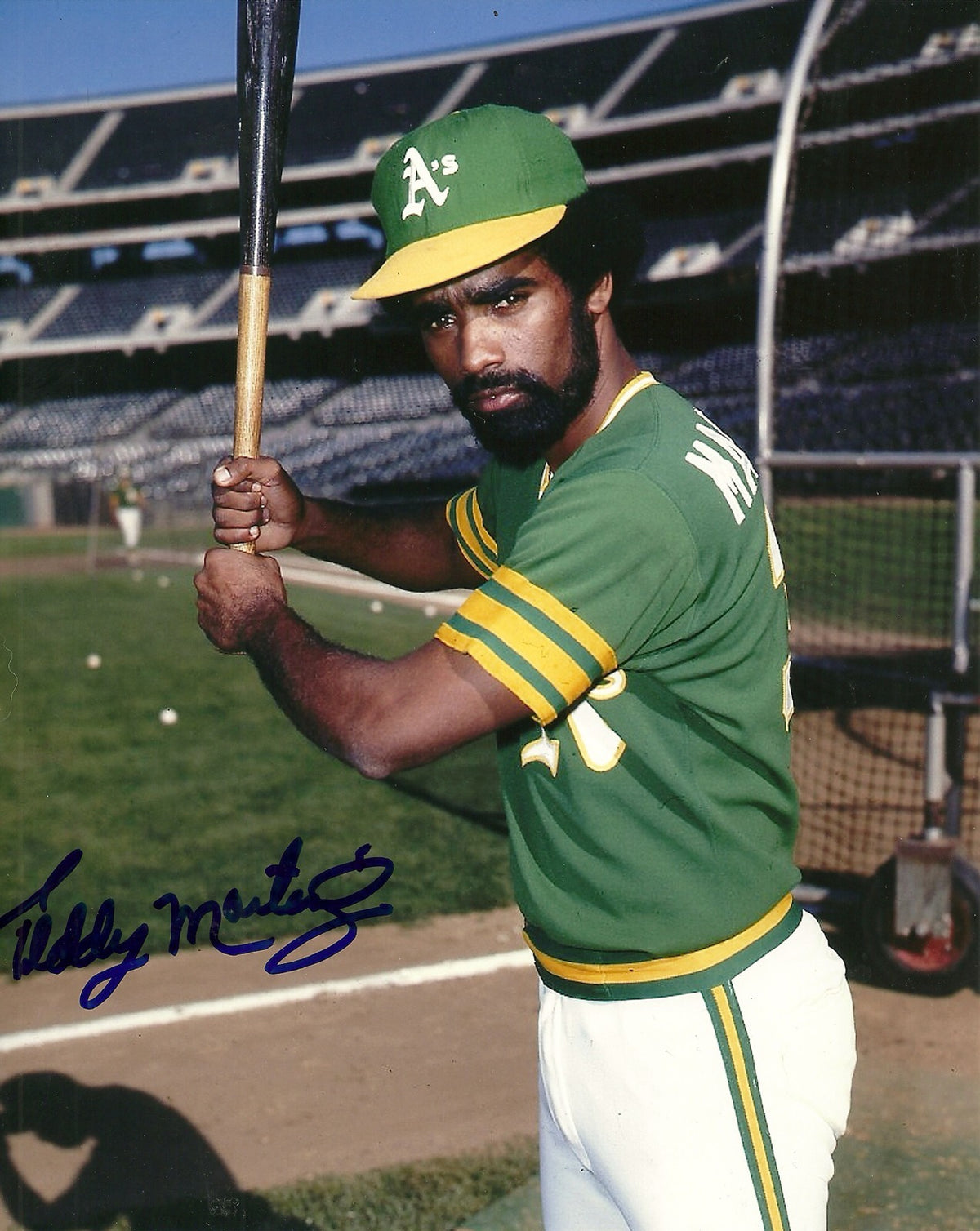 TEDDY MARTINEZ OAKLAND ATHLETICS SIGNED AUTOGRAPHED 8x10 PHOTO W/COA